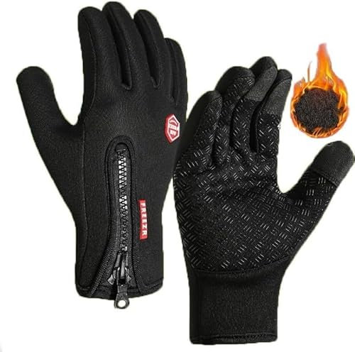 HoldOneLight Frostfit Thermo Handschuhe, Frostfit Thermohandschuhe Herren Damen Wasserdicht Touchscreen Handschuhe Für Arbeit Fahrrad (XL)