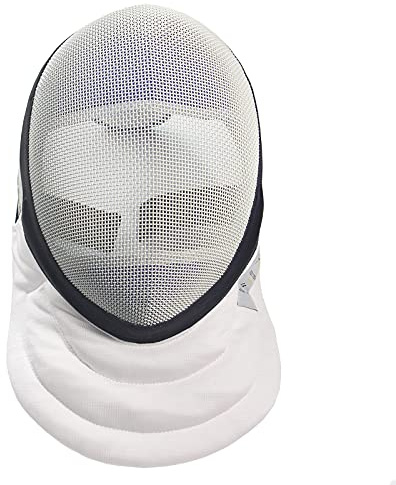 LEONARK Máscara de Espada de esgrima CE 350N Mascarilla de Grado Nacional certificada - Equipo de protección de esgrima (White, XS)