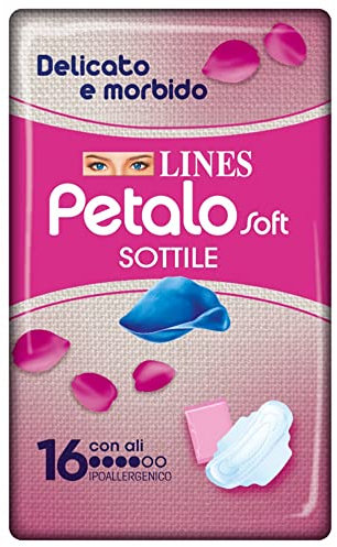 Lines Assorbenti con Ali Petalo Soft, 16 Assorbenti