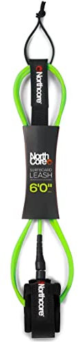 Northcore Surf- und Wassersportzubehör ? 6mm Surfbrettleine/Riemen 6 FuÃ ? Grün