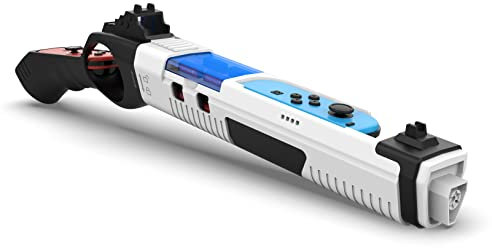 GH Shooting Game Gun Controller for Nintendo Switch / Switch OLED Hunting Games, Call of Juarez, Sniper Elite 3, Big Buck Hunter, Resident Evil, Hunting Simulator, Doom 4, Splatoon 2, Black and White