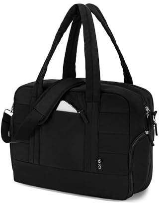 CLUCI Duffle Bag for Business Travel, Weekender Puffer Carry On With Shoe Compartment, Overnight Women's Bag With Laptop Storage