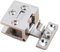 SchrankscharnierSchrankglastürscharnier Glastürscharnier Schrank Vitrine Torklemme Möbelbeschläge Möbelscharnier for Glastüren Clip (Schwarz)(Silver)