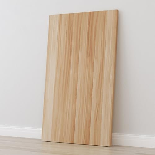Mesa de madera para escritorio estándar y sentado a pie, 120 x 90 cm, universal, de una pieza, tablero de partículas de 47.2 x 35.4 pulgadas de largo, se adapta a tableros de losas de madera de 50 150