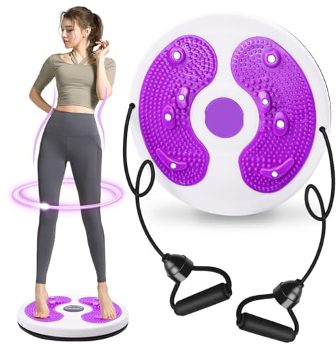 Balance Board Twist Waist Disc Boards Life bantning Fitness Multifunktionell magnetisk fotmassage hem träningsutrustning kan bära 120 kg(lila)