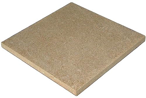 The Stove Wizard Vermiculite Fire Board – 400 x 240 x 25mm | Heat Resistant Fire Brick Panel for Wood Stoves, Log Burners, Multi-Fuel Stove Fires, Pizza Ovens & Fireplaces | 1250°C Rated