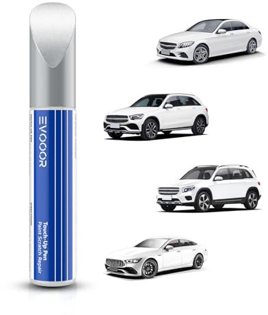 EVOOOR (149/9149 ritocco della vernice bianca polare per Mercedes-Benz, riparazione dei graffi per auto, soluzione rapida e semplice per le riparazioni