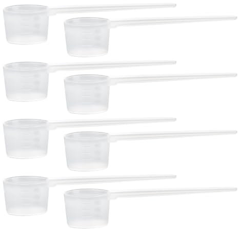 CULEO Juegos de cucharas medidoras,8 piezas de cucharas medidoras transparentes de 5 g con escala
