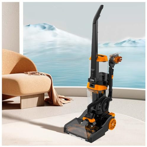 Carpet Cleaner Machine with Dual Rotating Brushbars for Deep Cleaning, Twin Tank Technology for Efficient Wash, Ideal for Stairs and Upholstery