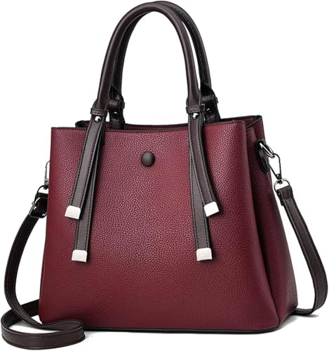Handväskor för kvinnors mjuka PU-läder hobo-axelväska damer tygväskor plånböcker och crossbody-väska
