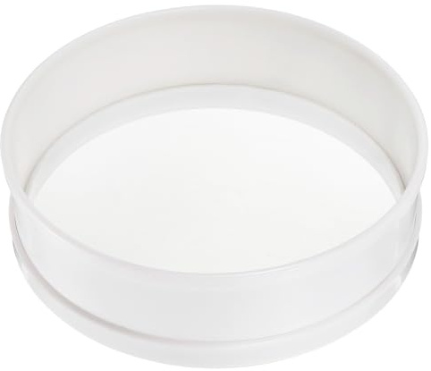 QUARKZMAN Setaccio per Farina Acciaio Inossidabile, 8 Pollici 50 Mesh Setaccio Rotondo Mini Setaccio A Maglie Fini per Cottura Torte Pane, Bianco