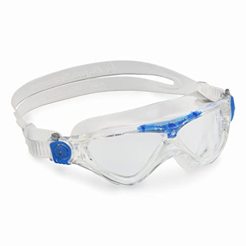 AQUASPHERE Vista JR , Schwimmbrille, Schwimmbrille für Kinder ab 6 Jahren mit UV-Schutz und Silikondichtung, beschlag- und leckagefreie Gläser für Jungen & Mädchen