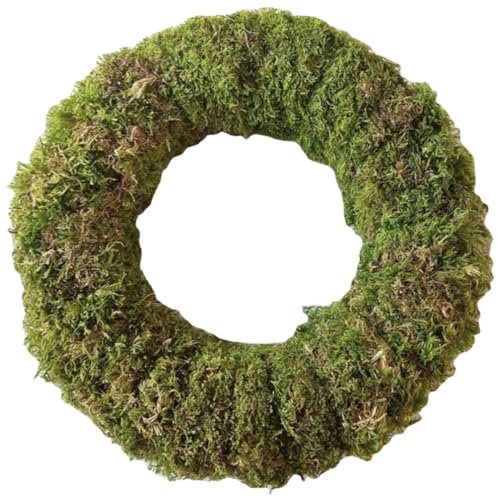 IMIKEYA Dekokranz Moos, Kranz Moos Künstlich Weihnachten Mooskranz 30 cm Grün Dekokranz Türkranz Weihnacht Kranz für Tür Wand Party Hochzeit