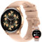 IOWODO Smartwatch Donna, 1.43 AMOLED Orologio Fitness Tracker con Effettua/Risposta Chiamate Bluetooth, Contapassi/Cardiofrequenzimetro/Sonno, Impermeabile IP68 per Android iOS, Quadrante Rotondo