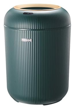 QVK Basurero automático con sensor de tecnología, conveniente e higiénico, fácil de usar, papelera para cocina, baño, dormitorio, sala de estar, oficina y al aire libre (verde)