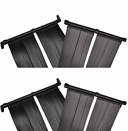 Xichuzi Panel de Calentador Solar de Piscina 4 uds 80x620 cm, Calentar Agua Piscina, Aquecedor Piscina, Calentador De Agua Piscina, Bomba Calor Piscina