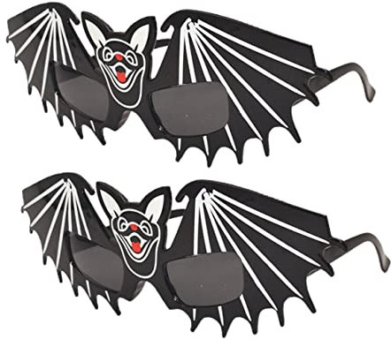 TOPBATHY 2 Stücke Halloween Bat Brille Bat Schmucks Partei Zubehör Für Maskerade