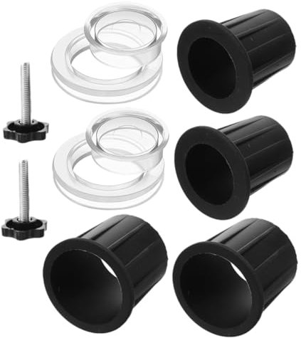 TOYANDONA 1ensemble Bouchon De Trou Umbrella pour Table De Patio Accessoire De Parasol Anneaux Transparents Et Vis Chaleur Abrasion Protège Rayures Bosses