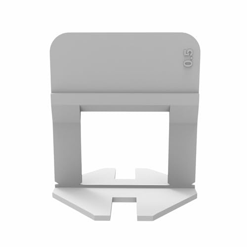 Lacosvi Clips Niveladores para Azulejos (Calzos de 0,5mm,300 uds) Grapas Espaciadores Niveladores para piso y azulejos Sistema de Nivelación para profesionales del Alicatado y Bricolaje