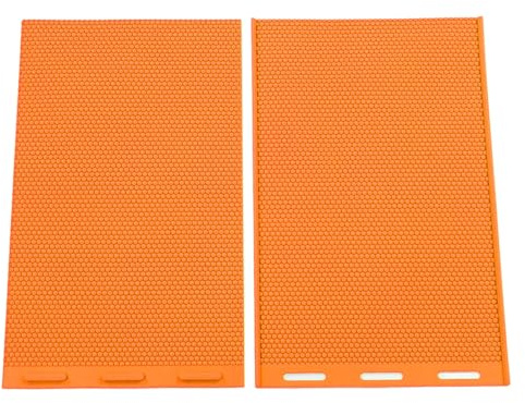 Generic Flexibla Bivaxpressark för Bikaketillverkning, Experttillverkad Biodlarutrustning för Biodling, Silikonbivaxgrundark för Flera Användningsområden (Orange)