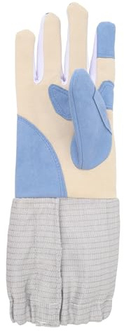 Guante acolchado para esgrima, diestro, guante de esgrima para sable, guante de entrenamiento transpirable de tejido de punto antideslizante para esgrima con sable, con protección (Talla M)