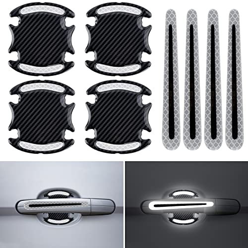 Vesaneae 8 Pezzi Pellicola Protettiva Auto Pellicole Maniglia, Maniglia Auto Graffi Pellicole Protettive, Protettiva Pellicola per la Maniglia della Portiera, Protezione Protettiva (Bianco)