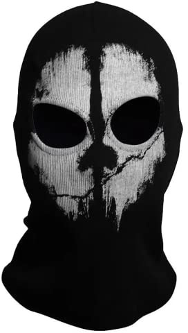 COD Ghost Mask Skull Balaclava MW2 Skeleton Costume Ski Snood Mask Black07