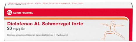 Diclofenac AL Schmerzgel forte 20 mg/g Schmerzgel, 100g, bei akuten Prellungen, Zerrungen & Verstauchungen Zur kurzzeitigen lokalen Behandlung von leichten bis mäßig starken Schmerzen