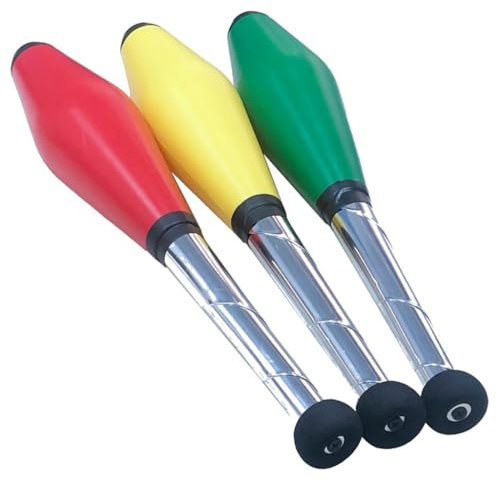 Ldabrye Jonglierstab 3PCS Jongliernadel Für Erwachsene Anfänger Jonglierkeulen Jonglierkits Training Zirkusvorstellungen Versorgung