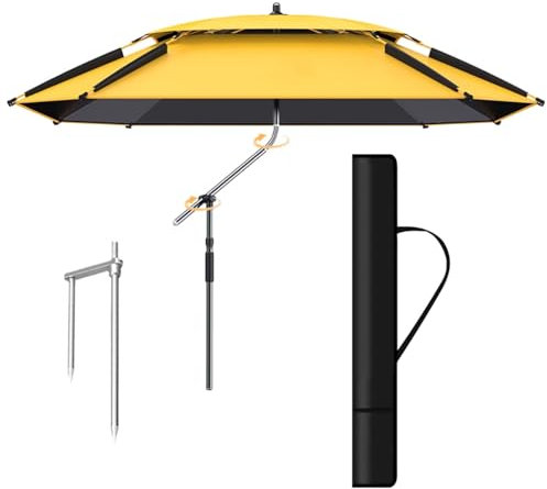 Uteplatsparaply Utomhusfiskeparaply Trädgårdssolskydd Paraply Bärbara paraplyer för regnsol och regnskydd Robust fiskparaply Strandparasoll(220cm)
