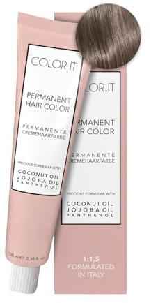 COLOR.IT by BM - Permanente Haarfarbe in Salonqualität, 100ml (7.B Mittelblond Beige, 1er Pack)