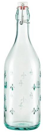 Grehom Recycled Glass Bottle - Bee; 1000ml Bottle