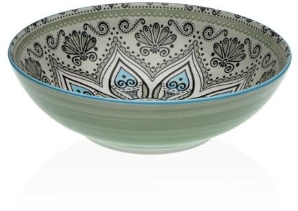 Ensaladera Versa Verde Cerámica Porcelana 22,5 x 9 x 22,5 cm - Marca: Versa - EAN: 8420327549402