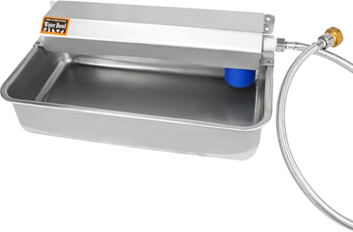 Automatic Dog Water Bowl Dispenser 304 Stainless Steel Waterer for Horse Goat Pig Cow, Large Capacity Horse Livestock Water Trough Dispenser Dog Bowl & Goat Waterer