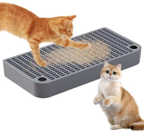 ETUCYNG 32 x 16 x 4 cm kattramp kattlåda steg kattunge toalett främre steg sandsteg och trappa kattfångningsmatta fotbräda enkel rengöring husdjurstillbehör för