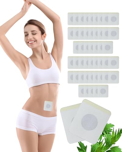 WGCHAIE 50 Pieces Slimming Patches, Slimming Patches, Natural Abdominal Patches, Slim Weight Loss Sticker, Natural Detox with Herbs, Medium Size and Obese People