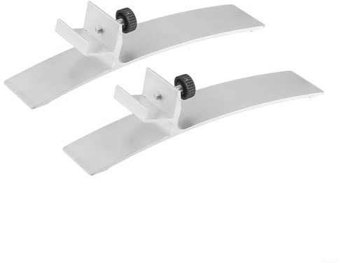 Par de patas de aleación de aluminio para paneles de calefacción infrarrojos, soportes portátiles de pie para calentadores de marco de 16-22 mm de hasta 1300 mm de longitud y 610 mm de ancho, 2