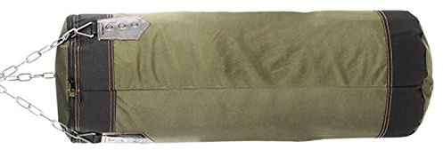 Sacco da boxe vuoto, sigillo con cerniera in PU Sacco di sabbia vuoto Pratica sabbia per(green, 60CM)