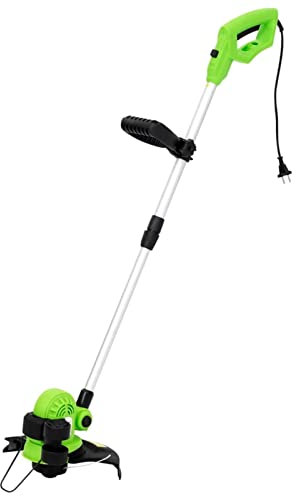 Tidyard Cortacésped Telescópico Eléctrico 29 cm 550 W Recortadora de Césped Cortadora de Césped