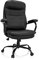 hjh OFFICE 729436 Chefsessel Relax XXL Bürostuhl mit hoher Rückenlehne, belastbar bis 180 kg, gepolstert, PU Schwarz