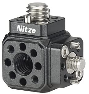 Nitze ARRI Standard Locating Mount Cube Adapter Kompatibel mit Magic Arm, Super Clamp,Monitorhalterung,Camera Mount Cube Adapter mit 1/4und 3/8 Positionierungslöchern – N82B