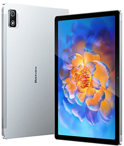 Blackview Tab 12 PRO Android 12 Tablet 10,1'' FHD+ Display, Octa Core 14GB+128GB(1 TB Extern), Widevine L1, 6580mAh Akku, Dual SIM 4G LTE+WiFi, 13MP+8MP Dual Kamera, Dual BOX Lautsprecher, GPS Silbrig