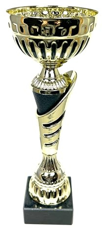 Express Medals 10.25 Inch Black and Gold Trophy Cup - Event, Sport Tournaments, Competitions, Recognition Gift or Award, 10.25 Inches Tall x 3.5 Inches Wide. AMC337-C