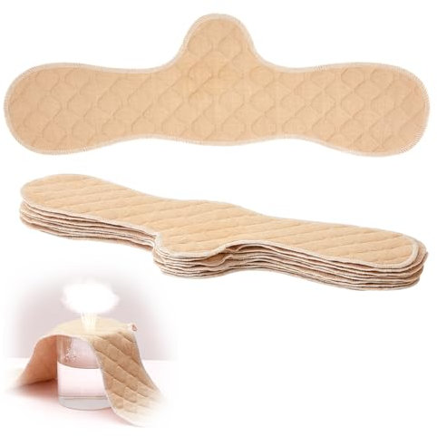 Boyiee 9 Stück Wiederverwendbare Baumwolle BH Einlagen unter den Brüsten Schweißabsorber Pads BH Schweißeinlagen für Frauen