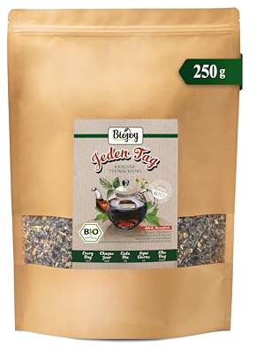 Biojoy Tisane BIO en vrac Chaque Jour (250 g), coques de cynorrhodon, feuilles de ronce et de framboisier et d’autres plantes
