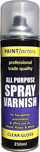 Multipurpose Clear Gloss Varnish Spray 250 ML Waterproof Car Auto Boat Craft Aerosol Spray Can Bottle