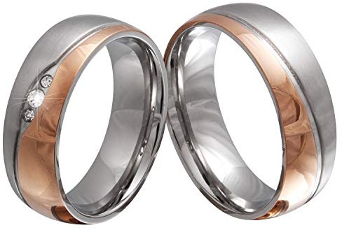 Juwelier Schönberg - Damen Trauringe Partnerringe Freundschaftsringe Wunschgravur Edelstahl 54-58