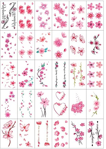 Impermeable Hombres Y Mujeres Color Rojo Grande Loto Carpa Tatuajes Temporales Flor Brazo Muslo Tatuaje Realista