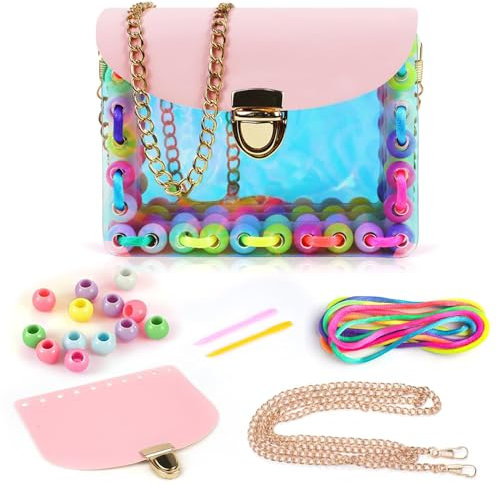 Basteln Mädchen 5 6 7 8 9 Jahre Kreatives für Mädchen Geschenke Spielzeug, Kindertasche Selber Machen DIY Set Kreativ Set für Kinder Bastelset Kinder Geschenk Mädchen 4 5 6 7 8 Jahre Geschenkideen