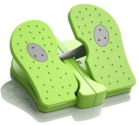 Mini stepper, attrezzo per allenamento a pedale portatile, per gambe pieghevoli quando si è seduti sotto la scrivania, attrezzo per l'allenamento dei piedi stepper per l'uso in ufficio di casa